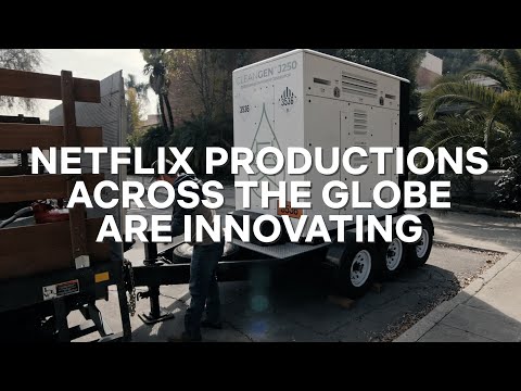 Netflix가 Earth Day에 소개한 지속가능한 촬영 현장 관련 공식 영상 썸네일