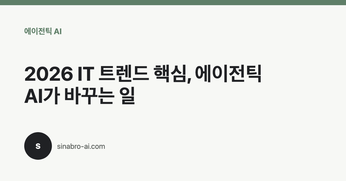 에이전틱 AI가 여러 업무 도구를 연결하는 흐름